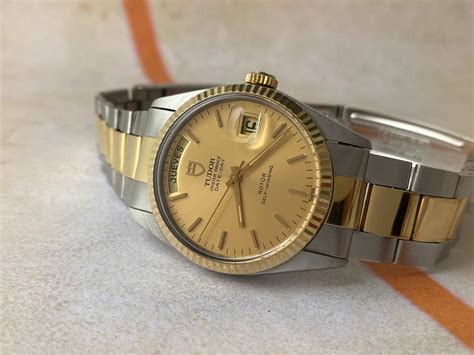 tudor prince oysterdate gold black|tudor prince oysterdate review.